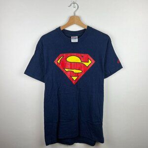 Vintage 1999 Made in USA Superman Logo T-Shirt